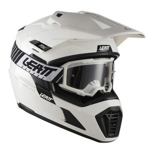Kask cross z goglami LEATT ADV 7.5 WHITE biały