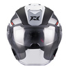 Kask otwarty AXXIS BLAZER SV TRAFFIC B0 MATT czarny szary biały