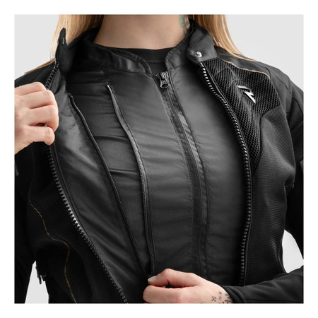 Kurtka tekstylna damska REBELHORN JAX LADY BLACK/GOLD czarny złoty