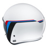 Kask otwarty HJC V30 OSOR WHITE biały czerwony niebieski czarny