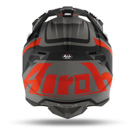 Kask cross AIROH WRAAP SEQUEL ORANGE MATT pomarańczowy szary czarny