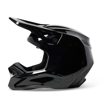 Kask cross FOX V1 SOLID BLACK czarny