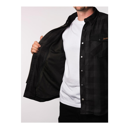 Koszula motocyklowa BROGER ALASKA BLACK/GREY czarny szary