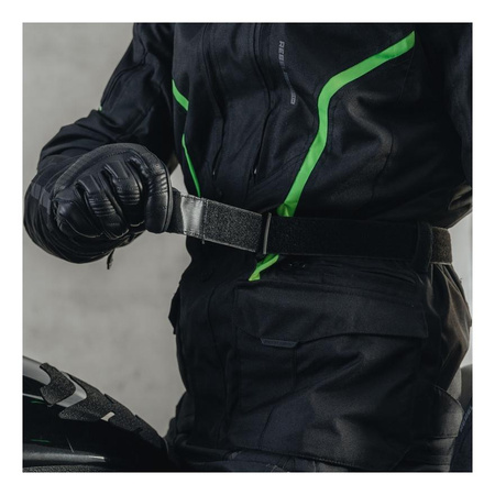 Kurtka tekstylna REBELHORN HIKER III BLACK/FLO YELLOW czarny żółty fluo