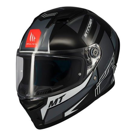 Kask integralny MT STINGER 2 TRON B12 GLOSS czarny szary