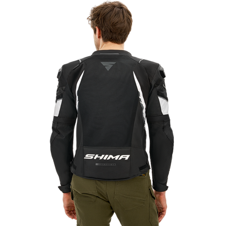 Kurtka tekstylna SHIMA MESH PRO 2.0 BLACK/WHITE czarny biały