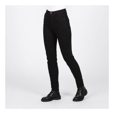 Jeansy motocyklowe damskie KNOX CALDER LADY BLACK czarny