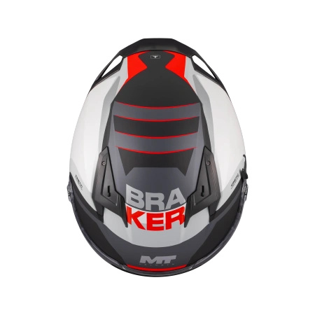 Kask integralny MT BRAKER SV INCEPTION RED/GREY/BLACK czerwony szary czarny