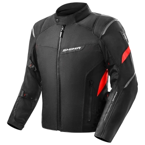 Kurtka tekstylna SHIMA RUSH 2.0 RED czarny czerwony