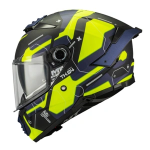 Kask integralny MT THUNDER 4 SV LUMEX BLACK/BLUE/YELLOW FLUO czarny niebieski żółty fluo