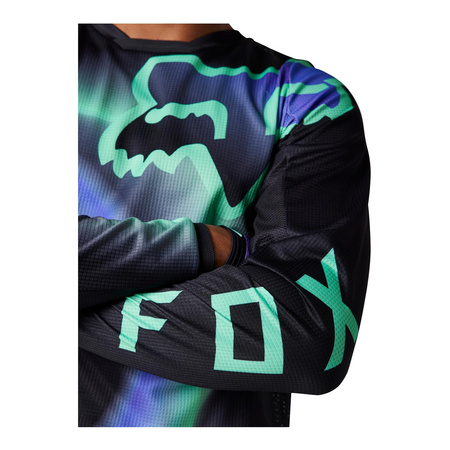 Bluza cross FOX 180 TOXSYK BLACK czarny zielony niebieski