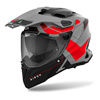 Kask integralny AIROH COMMANDER 2 REVEAL RED FLUO MATT czerwony fluo szary czarny
