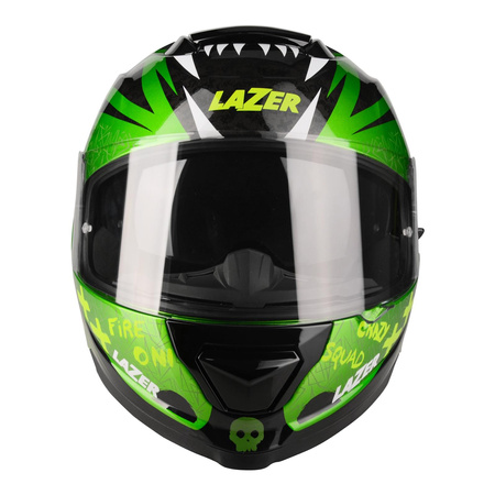 Kask integralny LAZER RAFALE SR ONI BLACK/GREEN czarny biały żółty zielony