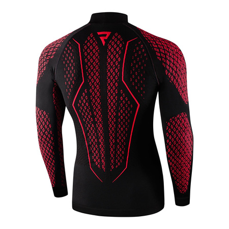 Koszulka termoaktywna REBELHORN THERM II BLACK/RED czarny czerwony