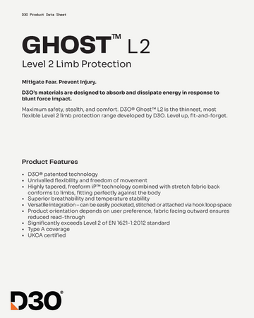 Protektor wymienny bioder HELD D3O GHOST LEVEL 2 ORANGE pomarańczowy