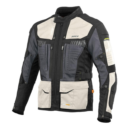 Kurtka tekstylna SECA X-TOUR GRAY czarny szary