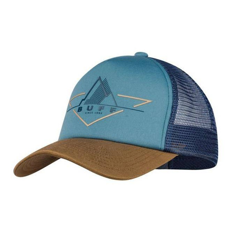 Czapka z daszkiem BUFF TRUCKER CAP STONE BLUE niebieski brązowy