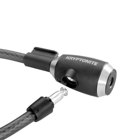 Zapięcie KRYPTONITE KRYPTOFLEX 1218 NA KLUCZ 1,2CM X 180CM czarny srebrny
