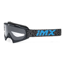 Gogle motocyklowe IMX MUD BLACK MATT/GREY/BLUE SZYBA CLEAR czarny szary niebieski