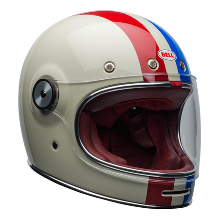 Kask integralny BELL BULLITT DLX COMMAND VINTAGE WHITE/RED/BLUE biały czerwony niebieski