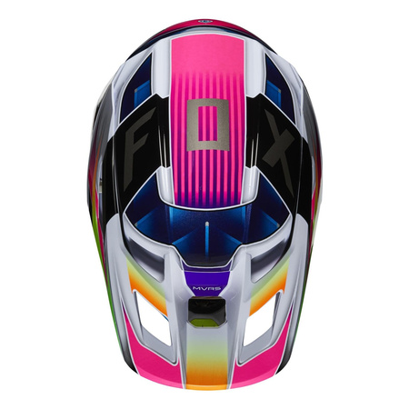 Kask cross FOX V2 KRESA MULTI biały granatowy czerwony różowy zielony fluo