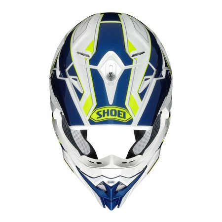 Kask cross SHOEI VFX-WR Allegiant TC-3 biały granatowy żółty fluo