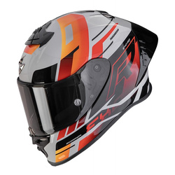 Kask integralny SCORPION EXO-R1 EVO II AIR ADRENALINE GREY/RED/ORANGE szary czerwony pomarańczowy