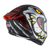 Kask integralny NZI TRENDY 3 RAPTOR BLACK GREY RED MATT czarny szary czerwony