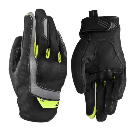 Rękawice miejskie SHIMA ONE GREEN czarny szary żółty fluo