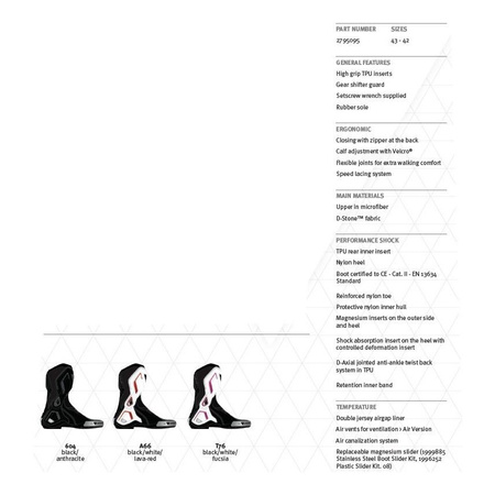 Buty sportowe damskie DAINESE TORQUE D1 OUT LADY BLACK czarny