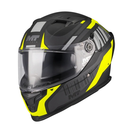 Kask integralny MT BRAKER SV COCKPIT BLACK/YELLOW MATT czarny żółty