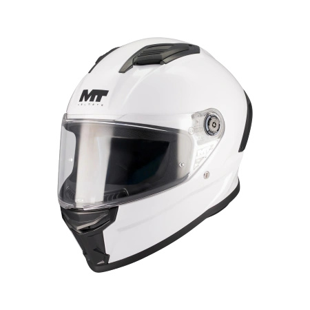 Kask integralny dziecięcy MT STINGER 2 KIDS PURE GLOSS WHITE biały