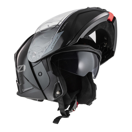 Kask szczękowy NZI COMBI 3 DUO BLACK czarny