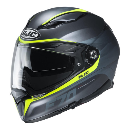 Kask integralny HJC F70 FERON BLACK/FLO czarny niebieski żółty fluo