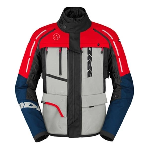 Kurtka tekstylna SPIDI 4 SEASON V3 BLUE/ICE/RED niebieski szary czerwony