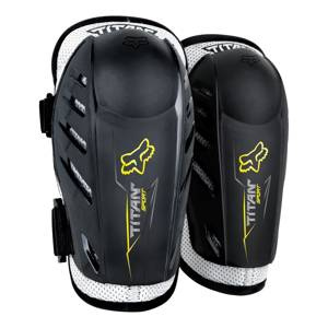 Ochraniacze łokci dziecięce FOX TITAN JUNIOR SPORT ELBOW BLACK czarny biały