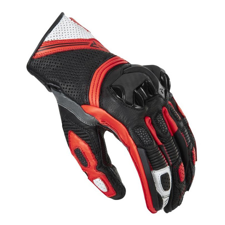 Rękawice sportowe REBELHORN ST SHORT BLACK/GREY/FLO RED czarny szary czerwony fluo