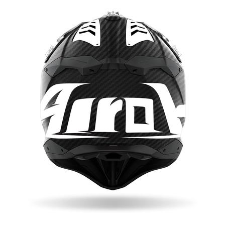 Kask cross Airoh AVIATOR 3 PRIMAL CARBON 3K YELLOW MATT czarny biały żółty fluo