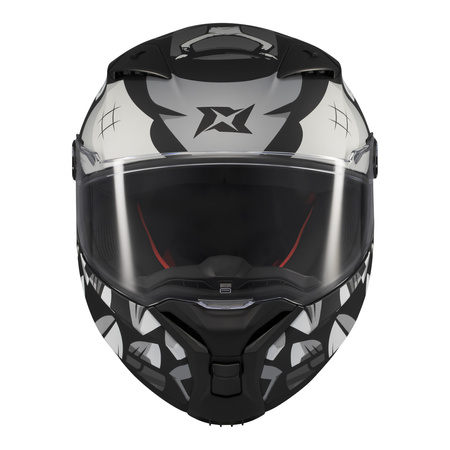 Kask integralny AXXIS FENIX ANGRY FACE B2 MATT czarny szary
