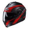 Kask szczękowy HJC C91 TALY BLACK/RED czarny czerwony