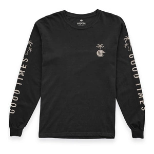 Koszulka z długim rękawem BROGER GOOD TIMES BLACK czarny