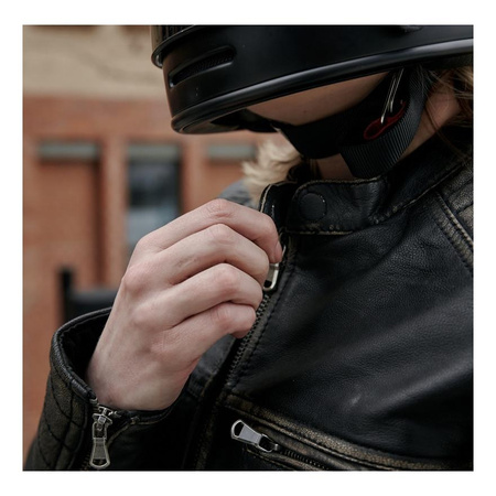 Kurtka skórzana damska REBELHORN HUNTER PRO LADY VINTAGE BLACK czarny brązowy