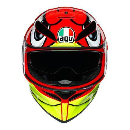 Kask integralny AGV K3 SV BIRDY RED czerwony żółty biały