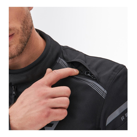 Kurtka tekstylna REBELHORN SPARK BLACK czarny