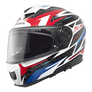 Kask integralny SCHUBERTH S3 ECE THUNDER BLUE biały niebieski czerwony
