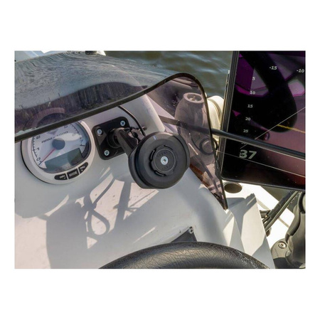 Podstawa QUAD LOCK 360 płaska prostokątna z 4 otworami czarny