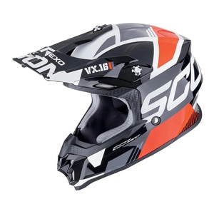Kask cross SCORPION VX-16 EVO AIR ANALOG BLACK/RED czarny czerwony