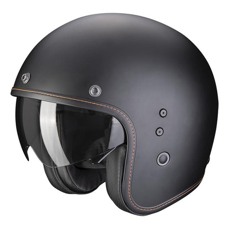 Kask otwarty SCORPION BELFAST EVO SOLID MATT BLACK czarny mat