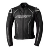 Kurtka skórzana RST S1 CE BLACK/BLACK/WHITE czarny biały