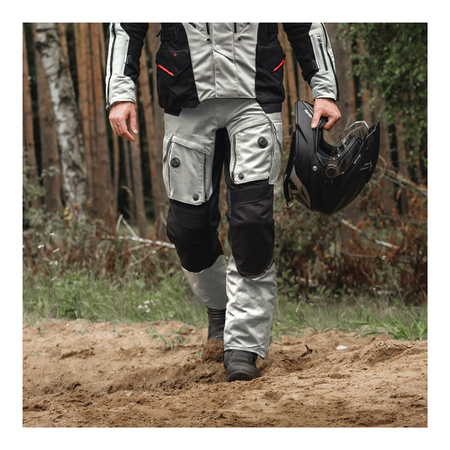 Spodnie tekstylne REBELHORN RANGE GREY/BLACK/RED szary czarny czerwony